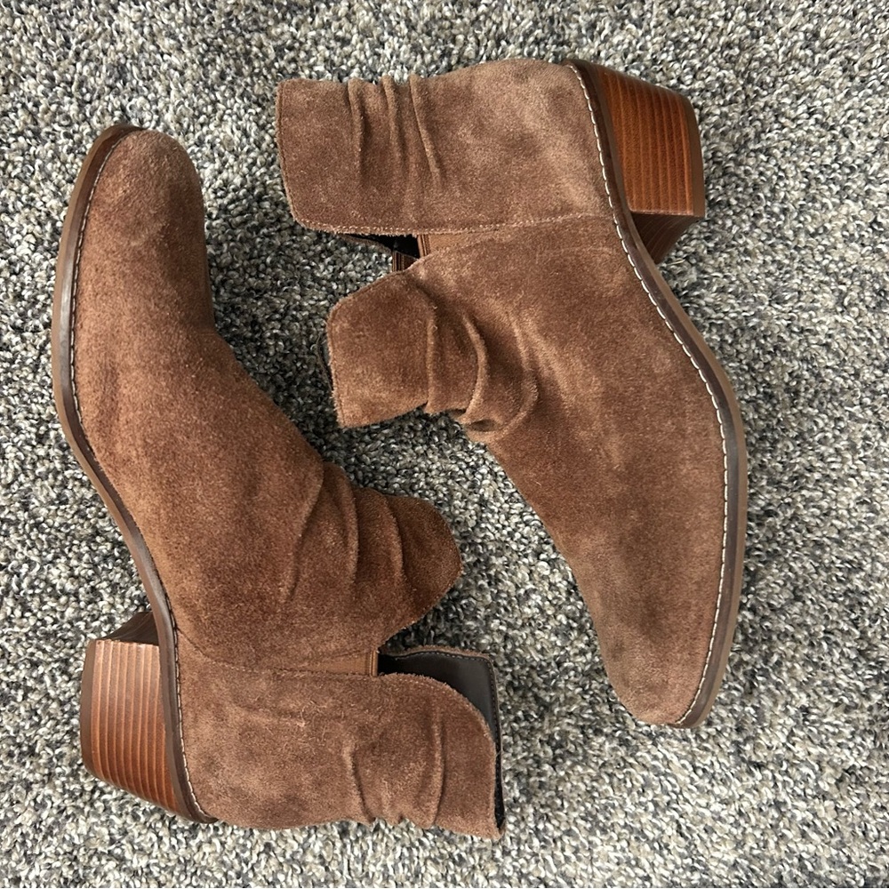 Brown Cole Haan Suede Ankle Boots